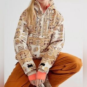 Free People FP Movement Alpine Glow Ski Pullover Hooded Jacket Size Medium